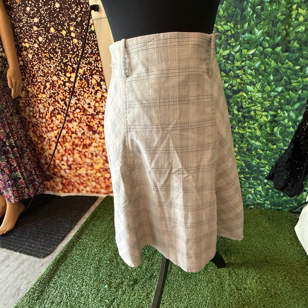 Gray Plaid Women's Skirt p41